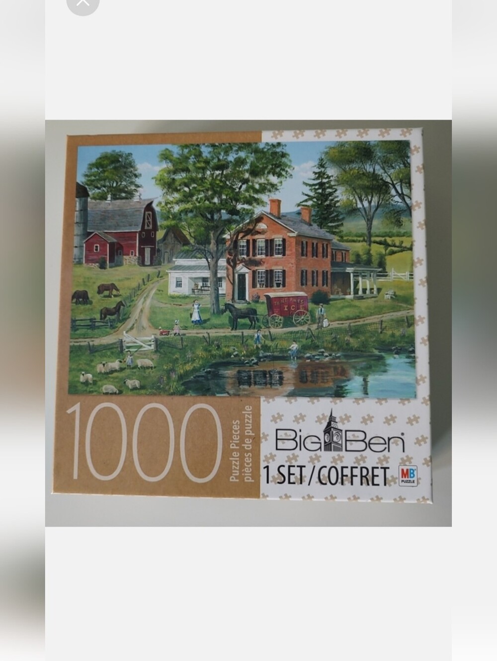 Big Ben 1,000 Piece Jigsaw Puzzle Colonial Ice Delivery